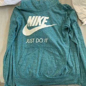Hooded long sleeve Nike shirt